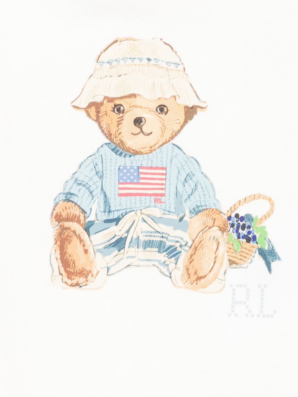 Set due tutine per neonato Polo Ralph Lauren Kids bianche con stampa orsetto 310A12847 001 Ralph Lauren kids 