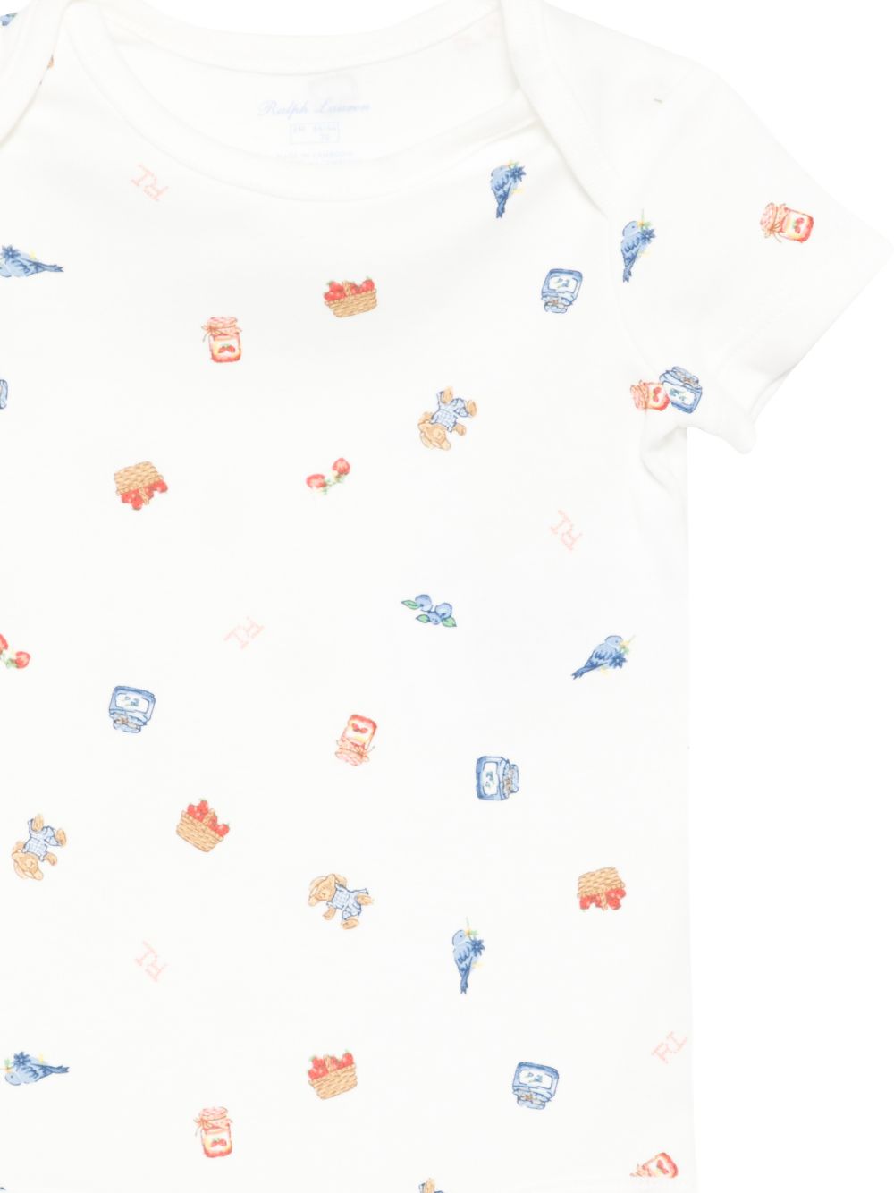 Set due tutine per neonato Polo Ralph Lauren Kids bianche con stampa orsetto 310A12847 001 Ralph Lauren kids 