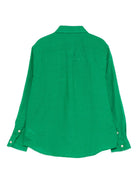 Camicia per bambino Polo Ralph Lauren Kids verde con caratteristico logo Polo Pony 322967600 501 Ralph Lauren kids 