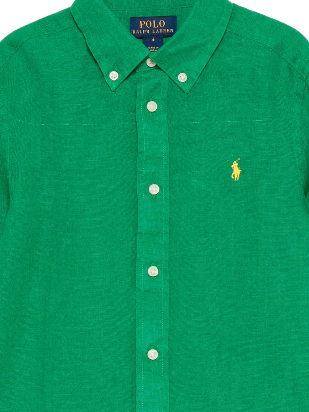 Camicia per bambino Polo Ralph Lauren Kids verde con caratteristico logo Polo Pony 322967600 501 Ralph Lauren kids 