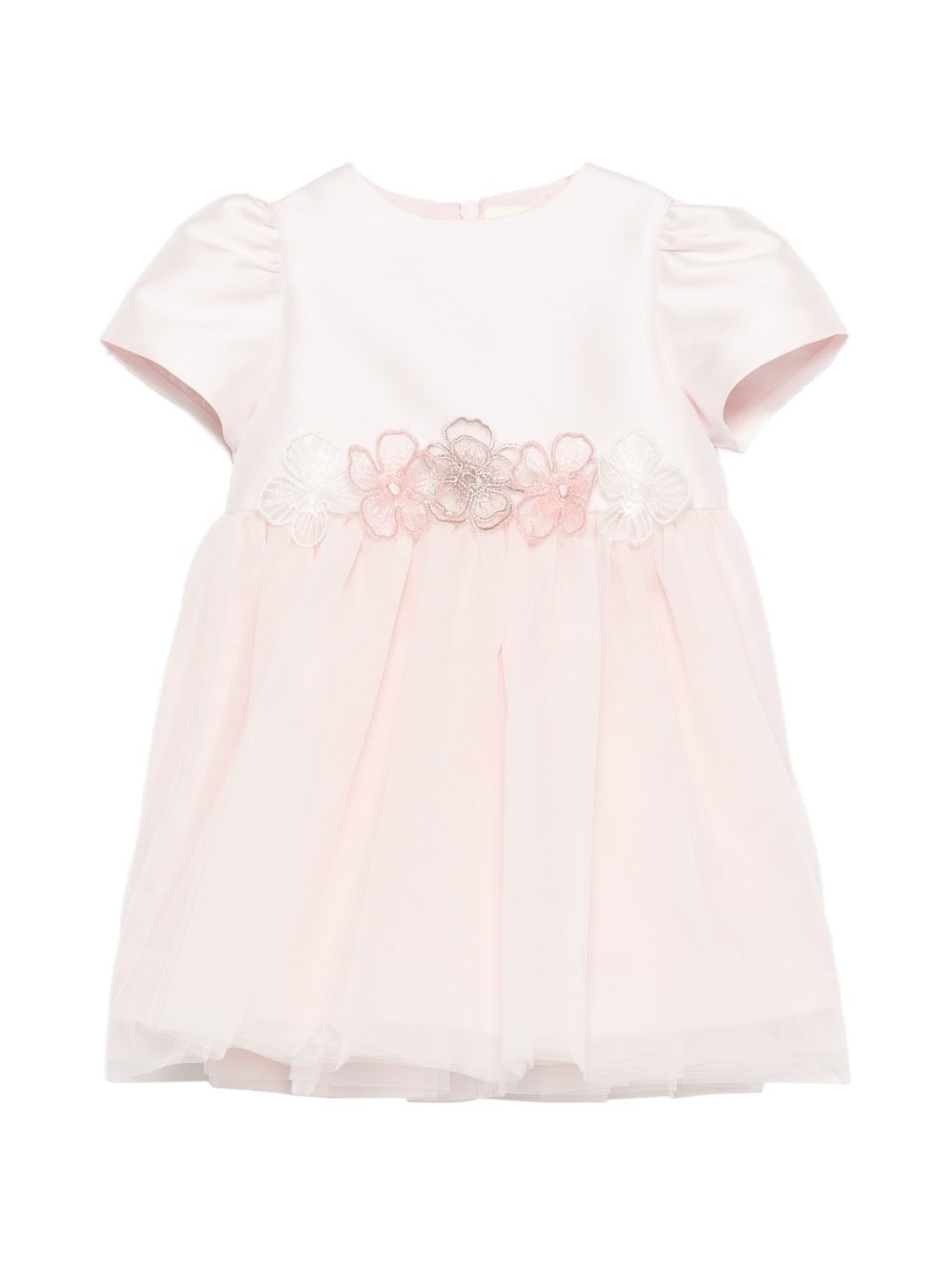 Abito per neonata Simonetta rosa con applicazione floreale SY1021 T0002 501 SIMONETTA KIDS 