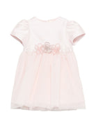 Abito per neonata Simonetta rosa con applicazione floreale SY1021 T0002 501 SIMONETTA KIDS 