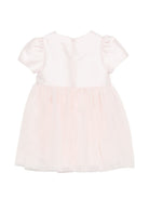 Abito per neonata Simonetta rosa con applicazione floreale SY1021 T0002 501 SIMONETTA KIDS 
