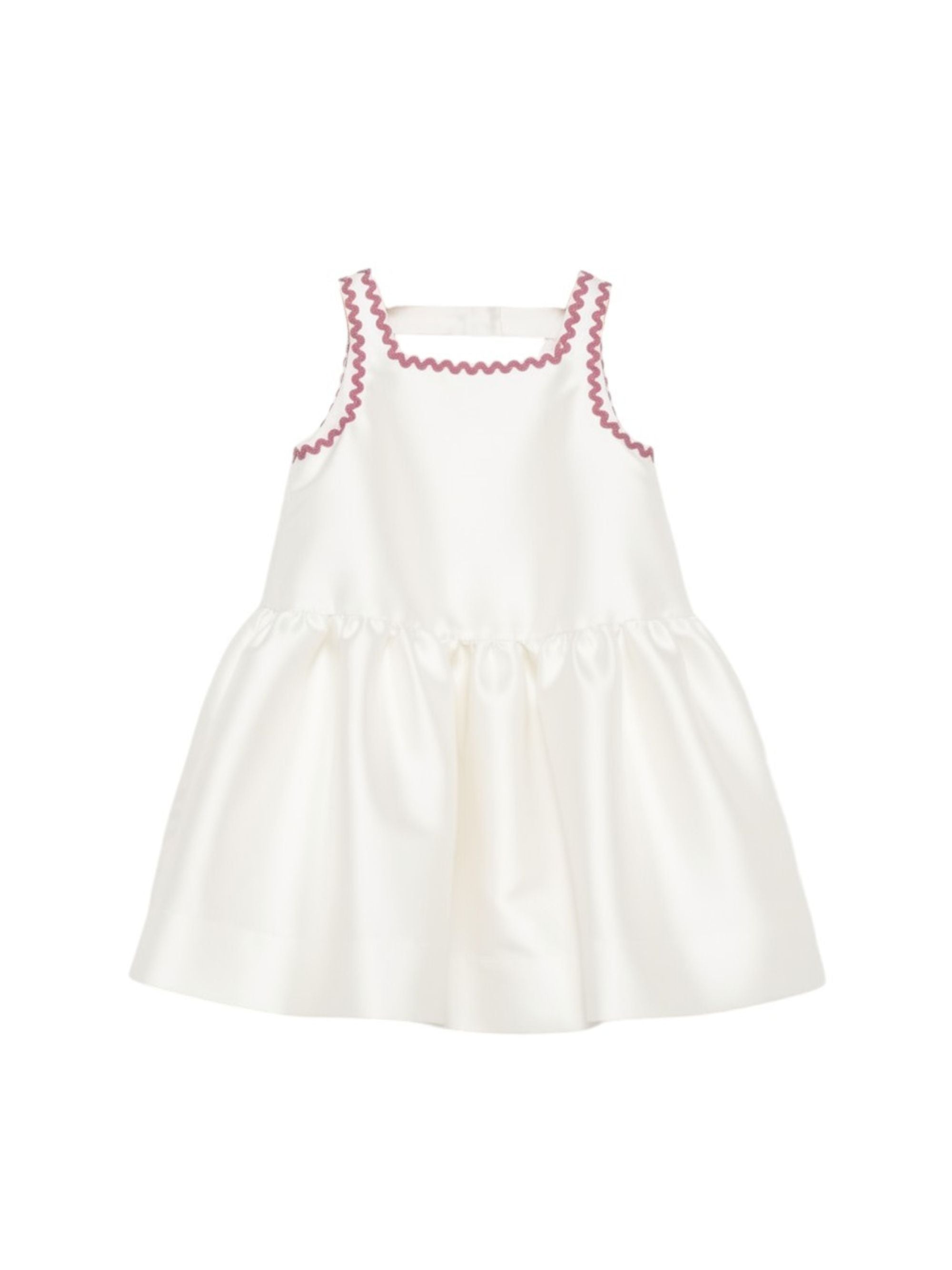 Abito per bambina Simonetta bianco con ruches SY1B02 S0251 102RS SIMONETTA KIDS 
