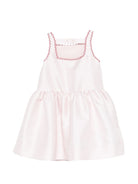 Abito per bambina Simonetta rosa con bordo aricciato SY1B02 S0251 515RS SIMONETTA KIDS 