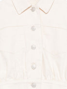 Giacca denim per bambina Simonetta bianca con bottoni SY2A27 D0112 105BC SIMONETTA KIDS 