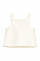 Top per bambina Simonetta bianco con scollo quadrato SY5A92 S0251 102 SIMONETTA KIDS 