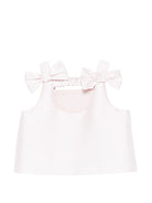 Top per bambina Simonetta rosa con dettaglio fiocco SY5A92 S0251 515 SIMONETTA KIDS 