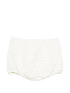 Shorts per neonata Simonetta beige con motivo a quadri SY6019 U0271 101AV SIMONETTA KIDS 