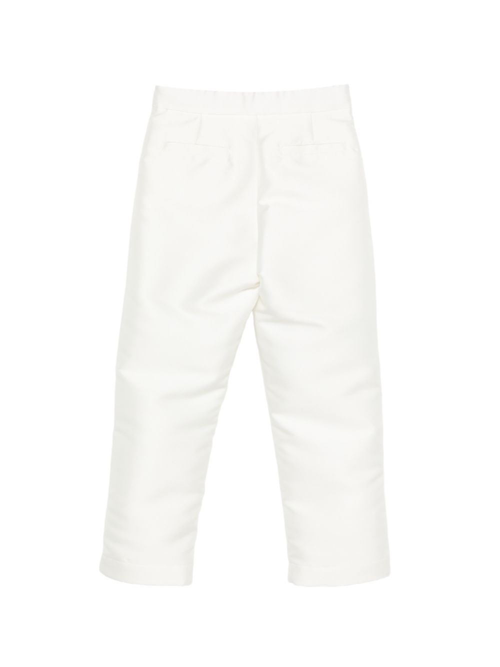 Pantaloni per bambina Simonetta bianco con tasche laterali SY6A61 S0251 102 SIMONETTA KIDS 