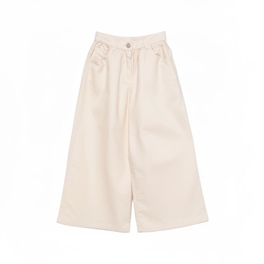Jeans per bambina Simonetta bianco a gamba ampia SY6A70 D0112 105BC SIMONETTA KIDS 