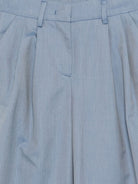 Pantaloni per bambina Simonetta blu con design pieghe SY6A90 G0212 645 SIMONETTA KIDS 