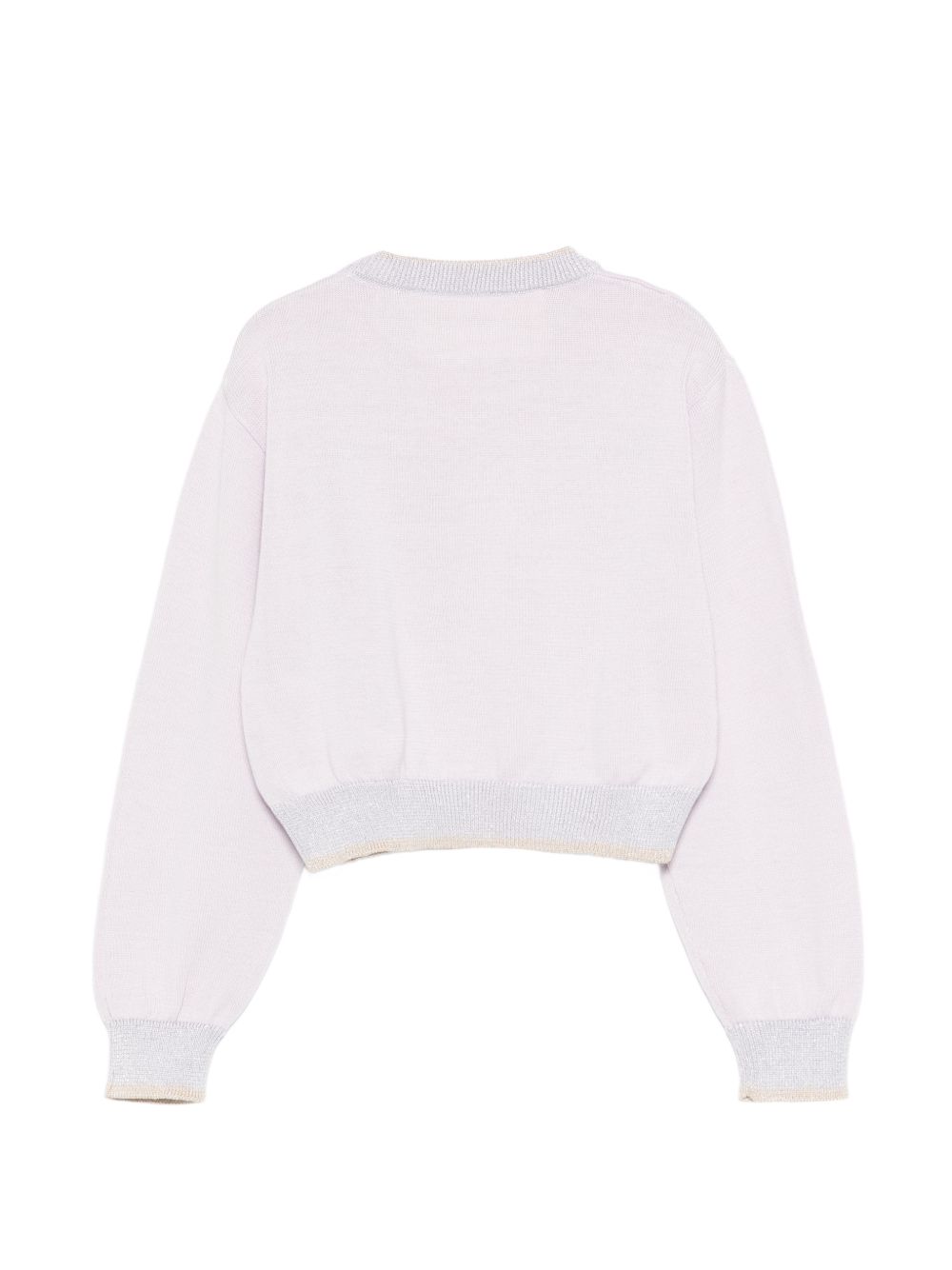 Maglione per bambina Simonetta lilla con applicazioni floreali SY9A20 X0018 545 SIMONETTA KIDS 