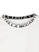 T-shirt per bambina Stella McCartney Kids bianca con logo sul davanti TV8P71 Z0434 101 STELLA McCARTNEY KIDS 