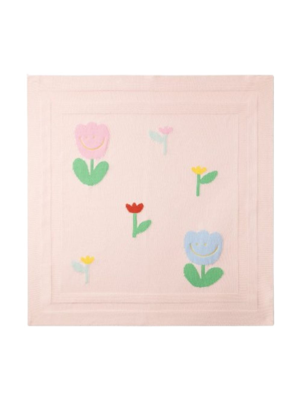 Coperta per neonati Stella McCartney Kids rosa con ricamo a fiori TY0000 Z2423 51Z STELLA McCARTNEY KIDS 