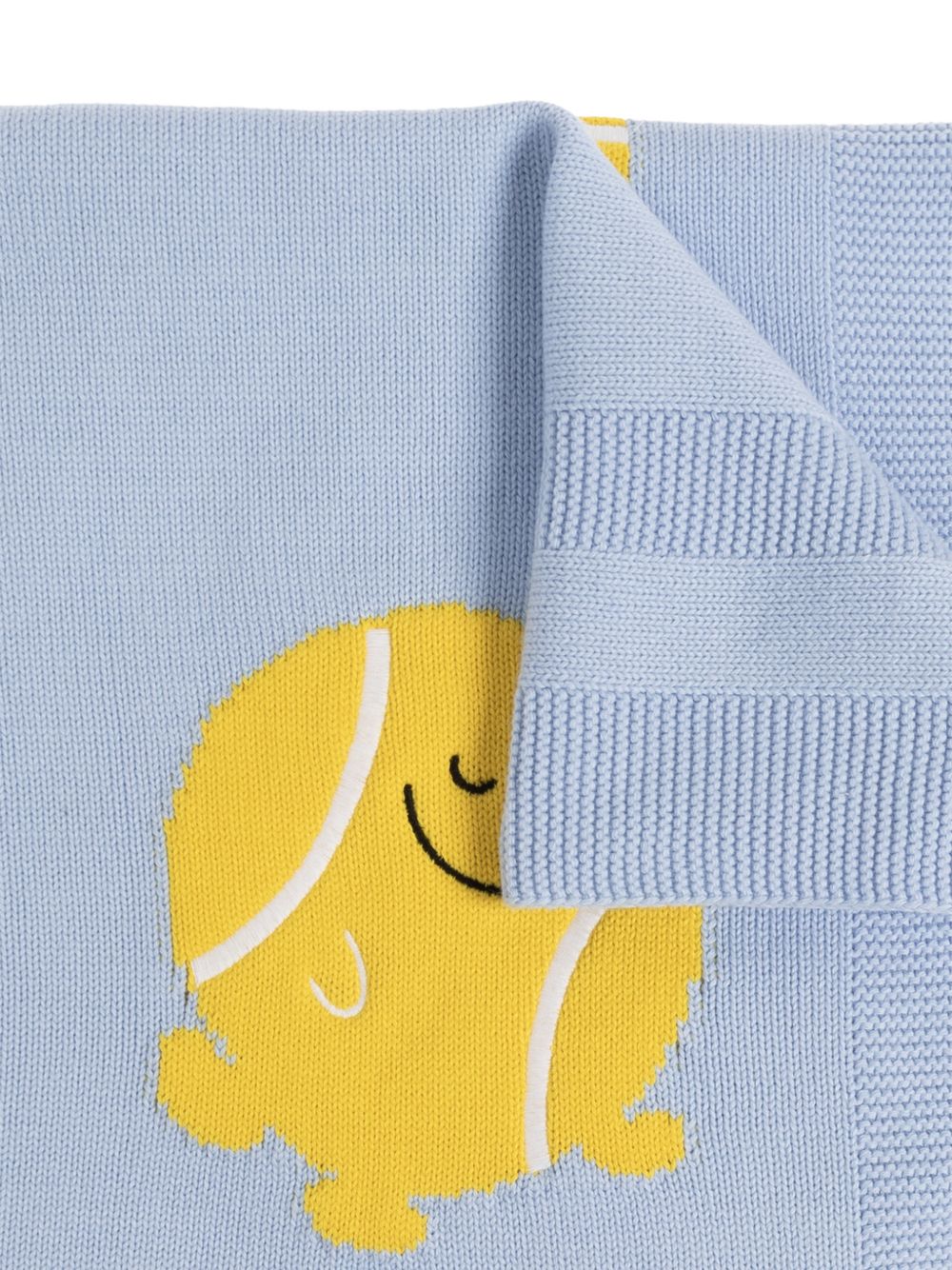Coperta per neonati Stella McCartney Kids azzurra con ricamo palline da tennis TY0510 Z2423 602 STELLA McCARTNEY KIDS 