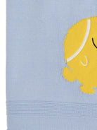 Coperta per neonati Stella McCartney Kids azzurra con ricamo palline da tennis TY0510 Z2423 602 STELLA McCARTNEY KIDS 