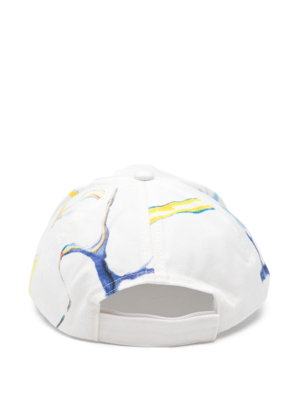 Berretto per bambino Stella McCartney Kids bianco con stampa baseball TY0B67 Z3474 101MC STELLA McCARTNEY KIDS 