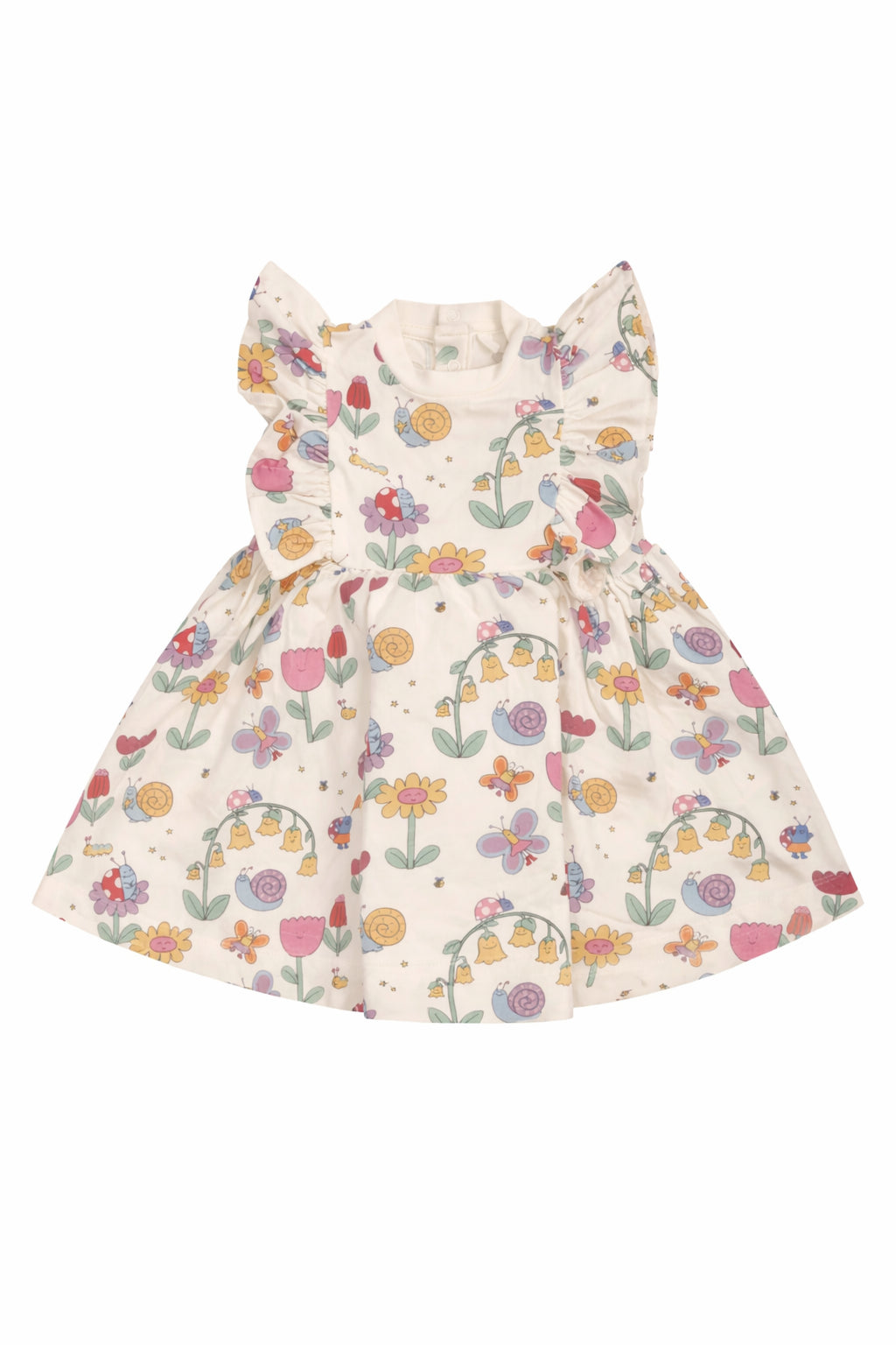 Abito per neonata Stella McCartney Kids bianco con stampa grafica all-over TY1011 Z3574 101MC STELLA McCARTNEY KIDS 