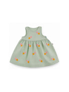 Abito per neonata Stella McCartney Kids verde con motivo a cuori TY1032 Z3454 754EM STELLA McCARTNEY KIDS 