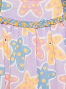 Abito per neonata Stella McCartney Kids viola con stampa stelle marine all-over TY1071 Z3603 539MC STELLA McCARTNEY KIDS 