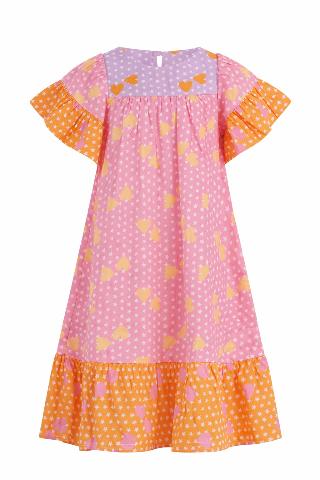Abito per bambina Stella McCartney Kids rosa con stampa grafica cuori all- over TY1A31 Z3439 51UMC STELLA McCARTNEY KIDS 