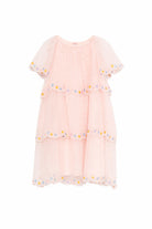 Abito per bambina Stella McCartney Kids rosa con design a strati TY1B82 Z1119 503 STELLA McCARTNEY KIDS 