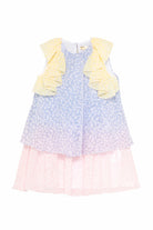 Abito per bambina Stella McCartney Kids multicolore a fiori con ruches TY1D22 K0268 999MC STELLA McCARTNEY KIDS 