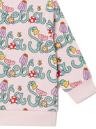 Felpa per neonata Stella McCartney Kids rosa con stampa logo all-over TY4020 Z3581 51RMC STELLA McCARTNEY KIDS 