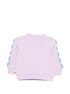 Felpa per neonata Stella McCartney Kids viola con stampa pesciolino TY4040 Z3409 539 STELLA McCARTNEY KIDS 