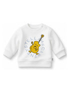 Felpa per neonato Stella McCartney Kids bianco con stampa grafica sul davanti TY4500 Z0499 101 STELLA McCARTNEY KIDS 