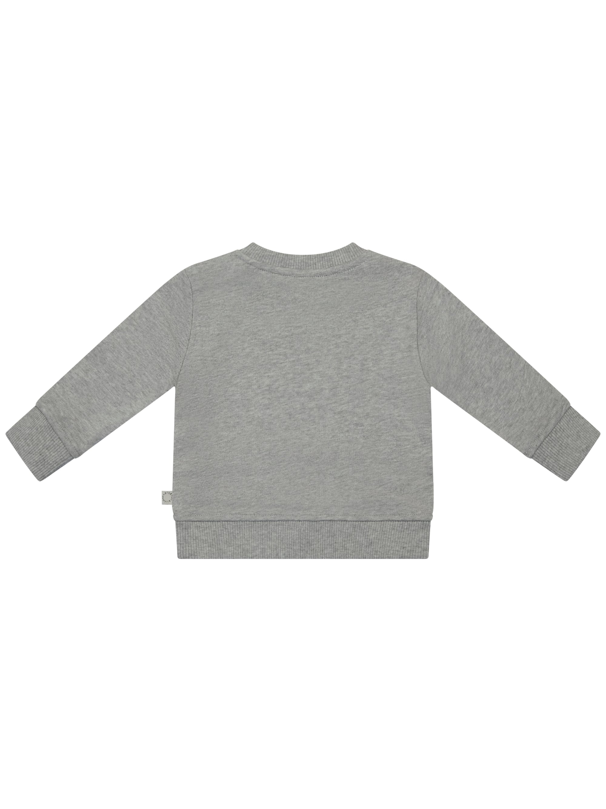 Felpa per neonato Stella McCartney Kids grigio con stampa grafica sul davanti TY4540 Z0499 807 STELLA McCARTNEY KIDS 