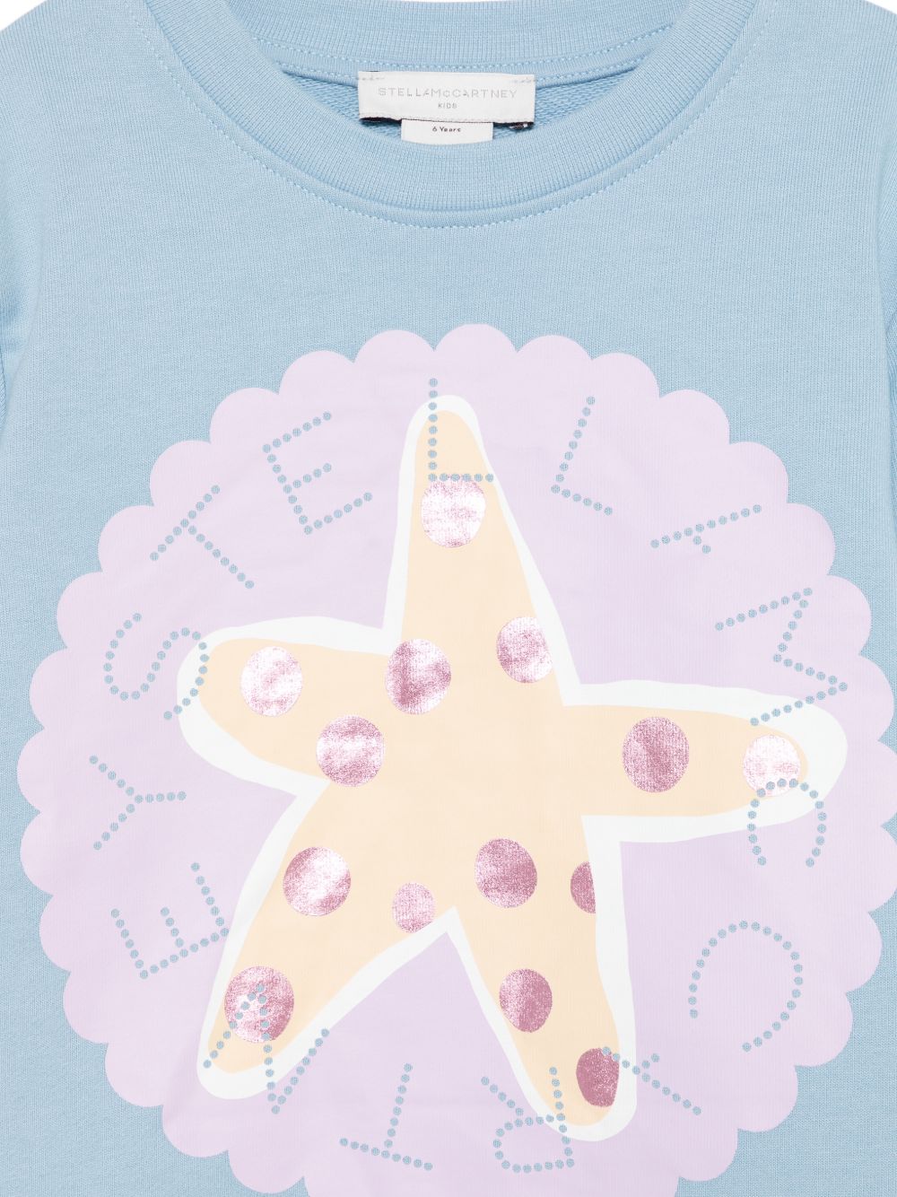 Felpa per bambina Stella McCartney Kids azzurra con stampa grafica TY4A50 Z3409 606 STELLA McCARTNEY KIDS 