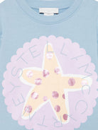 Felpa per bambina Stella McCartney Kids azzurra con stampa grafica TY4A50 Z3409 606 STELLA McCARTNEY KIDS 