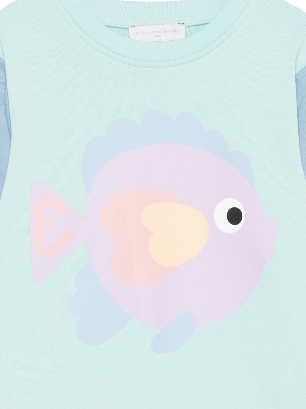 Felpa per bambina Stella McCartney Kids multicolore con stampa pesciolino sul davanti TY4A60 Z3409 683 STELLA McCARTNEY KIDS 