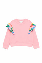 Felpa per bambina Stella McCartney Kids rosa con ruches TY4A70 Z0499 509 STELLA McCARTNEY KIDS 