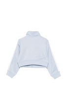 Felpa per bambina Stella McCartney Kids azzurra con dettaglio a righe TY4B40 Z3498 652 STELLA McCARTNEY KIDS 