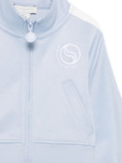 Felpa per bambina Stella McCartney Kids azzurra con dettaglio a righe TY4B40 Z3498 652 STELLA McCARTNEY KIDS 