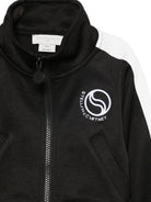 Felpa per bambina Stella McCartney Kids nera con logo sul davanti TY4B40 Z3498 930 STELLA McCARTNEY KIDS 