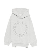 Felpa per bambini Stella McCartney Kids grigia con logo sul davanti TY4B60 Z3409 807 STELLA McCARTNEY KIDS 