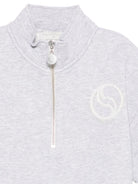 Felpa per bambina Stella McCartney Kids grigia con collo a lupetto TY4C00 Z0499 807 STELLA McCARTNEY KIDS 