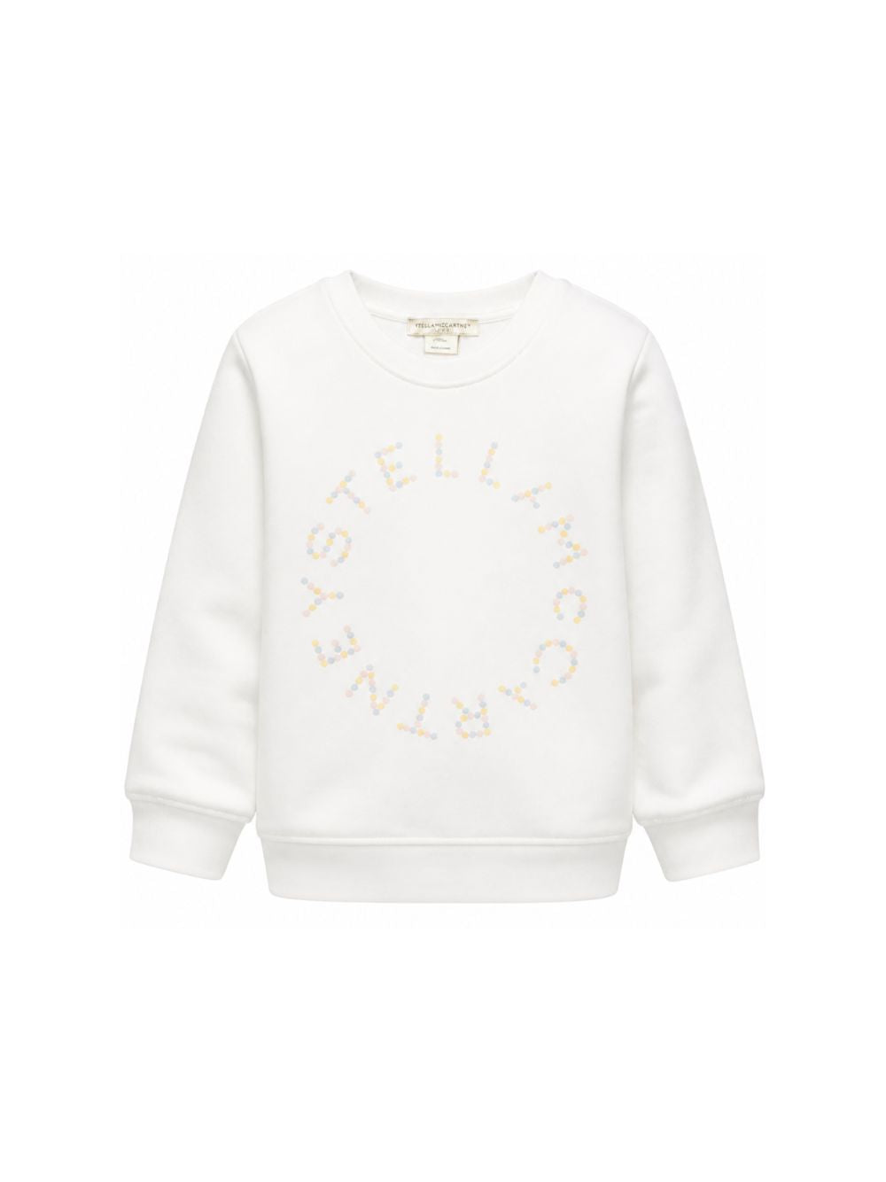 Felpa per bambina Stella McCartney Kids bianca con logo sul davanti TY4C10 Z3409 101 STELLA McCARTNEY KIDS 