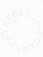 Felpa per bambina Stella McCartney Kids bianca con logo sul davanti TY4C10 Z3409 101 STELLA McCARTNEY KIDS 