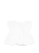 Blusa per bambina Stella McCartney Kids bianca con arricciatura TY5A72 S0183 101 STELLA McCARTNEY KIDS 