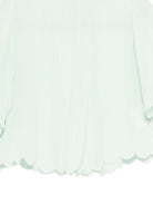 Blusa per bambina Stella McCartney Kids verde con orlo smerlato TY5A91 Z3556 772 STELLA McCARTNEY KIDS 