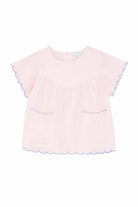 Top per bambina Stella McCartney Kids rosa con orlo a smerlo TY5B01 Z0138 51R STELLA McCARTNEY KIDS 