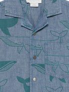 Camicia per bambino Stella McCartney Kids in denim con stampa all-over TY5P11 Z3546 606MC STELLA McCARTNEY KIDS 