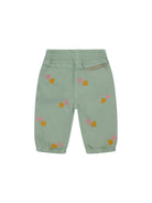 Pantaloni per neonato Stella McCartney Kids verde con ricamo a cuore all-over TY6020 Z3454 754EM STELLA McCARTNEY KIDS 
