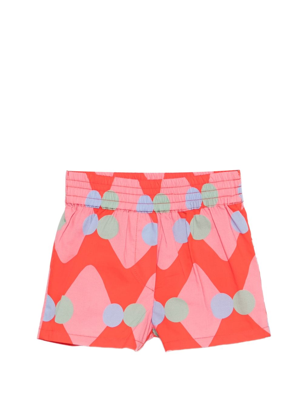 Shorts per neonata Stella McCartney Kids rosa con stampa a pois azzurri TY6169 Z3604 426MC STELLA McCARTNEY KIDS 