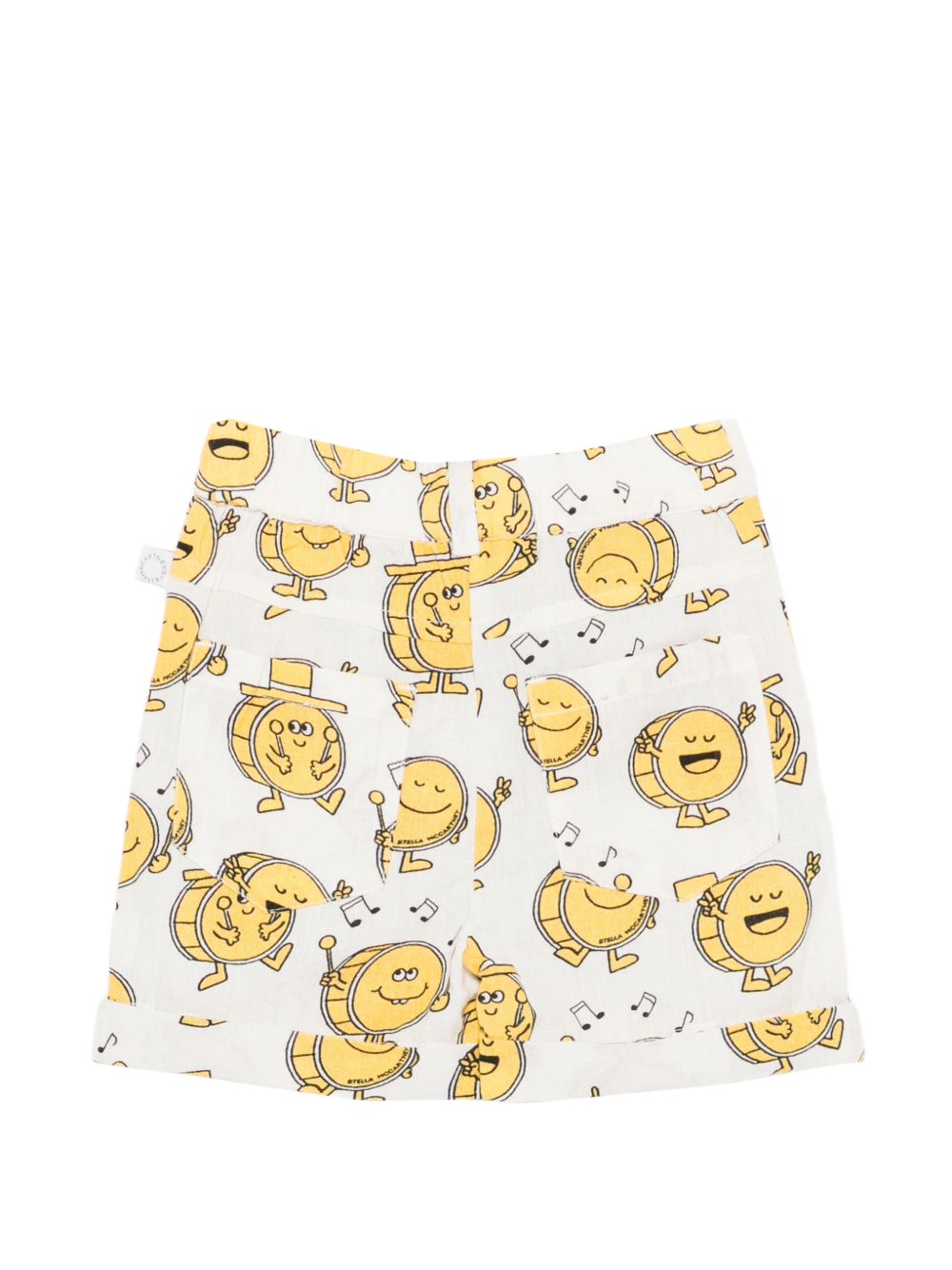 Shorts per neonato Stella McCartney Kids bianco con stampa TY6519 Z3606 101MC STELLA McCARTNEY KIDS 